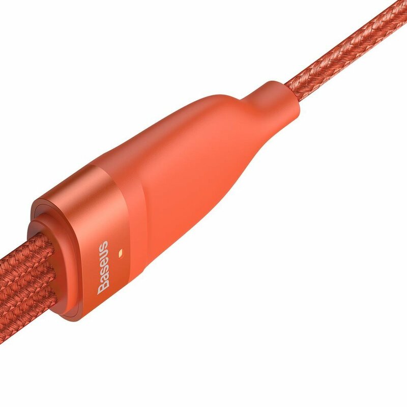 Cablu De Date 3in1 Lightning, Micro-USB, Type-C 1.2m 5A  Baseus, portocaliu, CA1T3-07