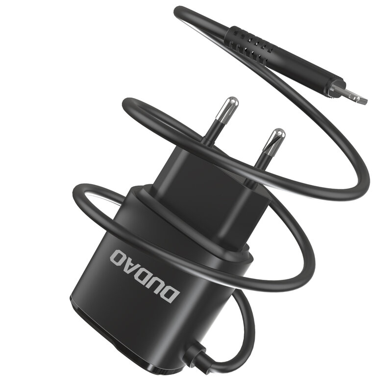 Incarcator Priza 2x USB Cu Cablu Lightning Dudao A2 Pro 2.4A 5V - Negru