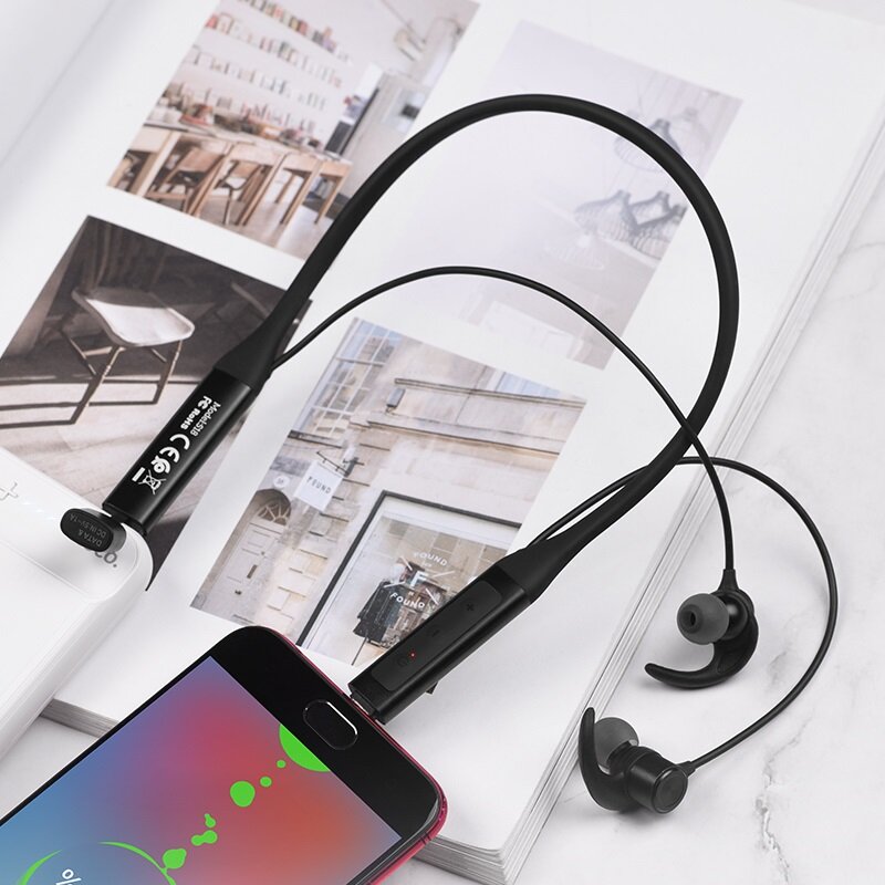 Casti In-Ear Wireless Hoco S18, Microfon Bluetooth, Cablu De Incarcare - Rosu