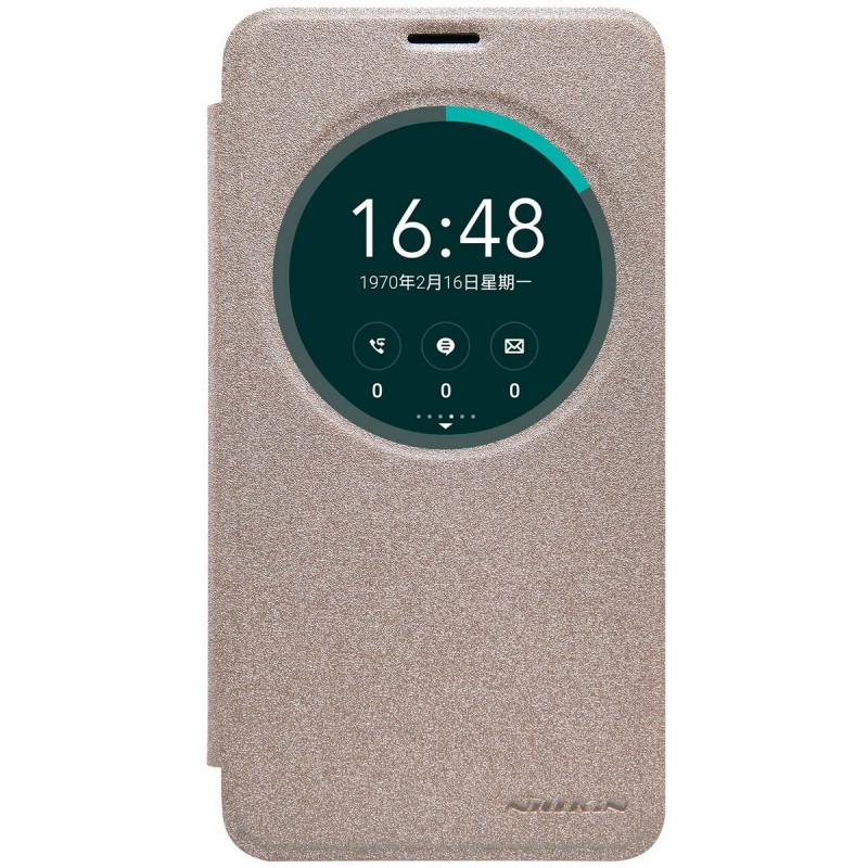Husa Asus Zenfone 2 Laser (5.5 inch) ZE550KL NILLKIN Sparkle S-View Flip Auriu