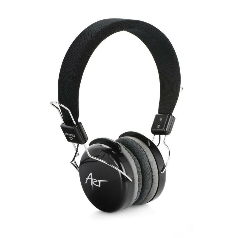 Casti on-ear cu microfon ART, cablu Jack 1.2m, negru, AP-60MD
