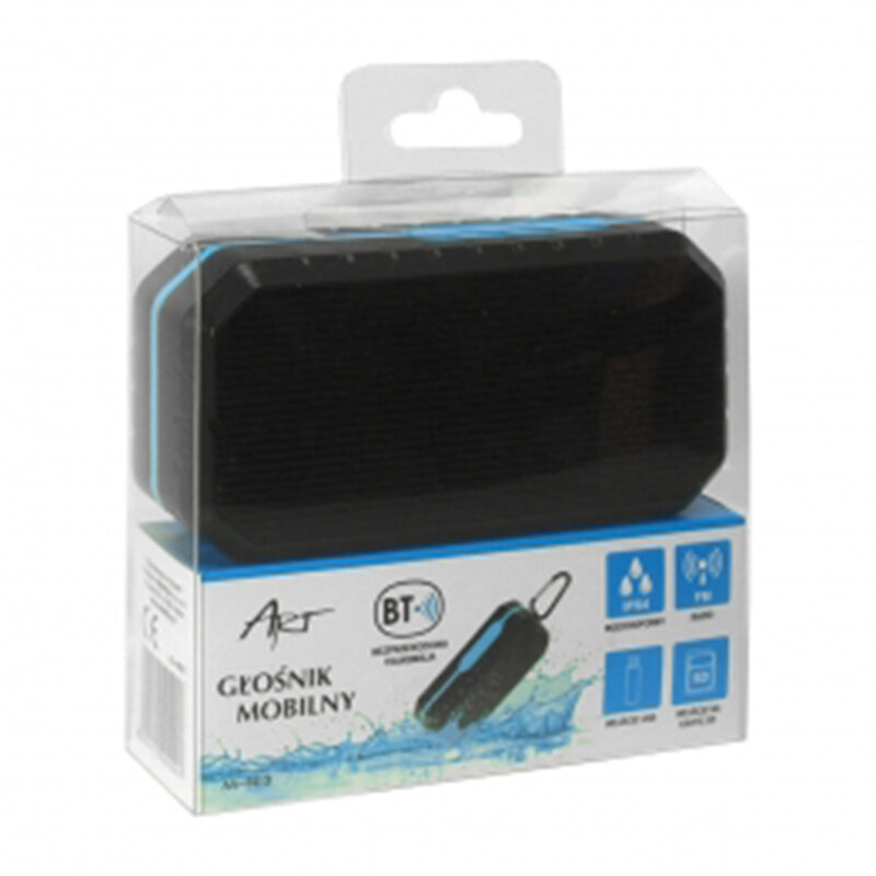 Boxa Portabila Bluetooth Rezistenta La Apa Micro SD/ FM ART 3W - BAS-B03 - Negru