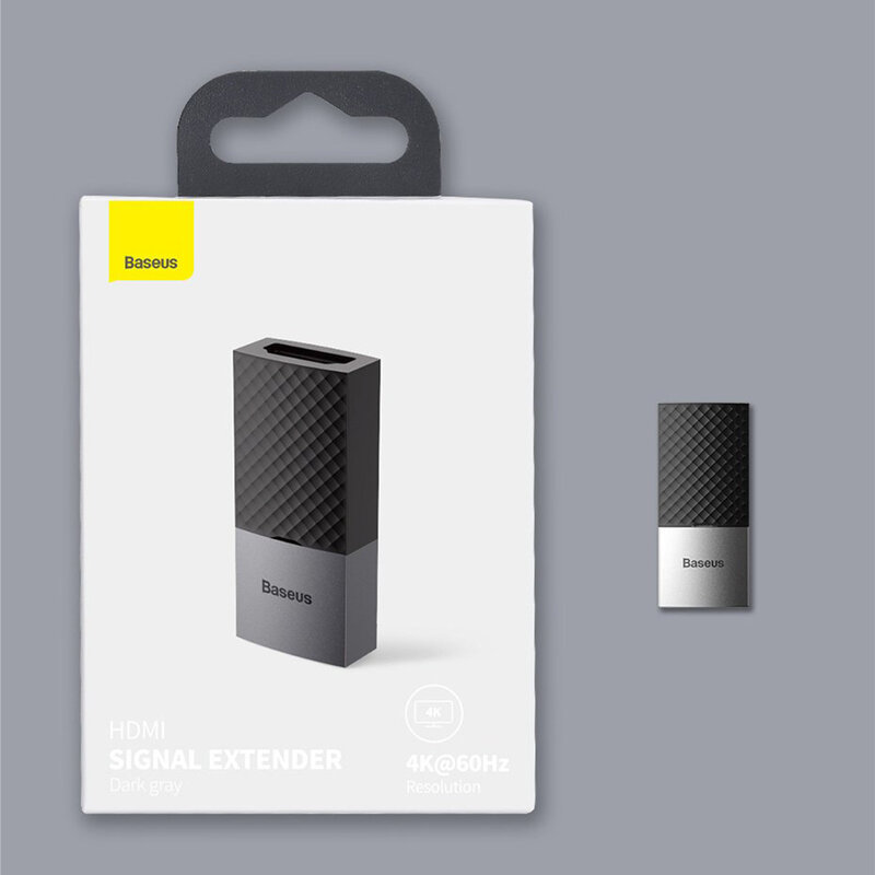 Adaptor Prelungitor Repeater HDMI/ HDMI Baseus 4K@60Hz - CAFDQ-0G - Negru