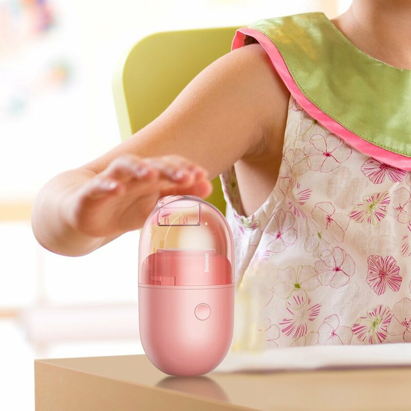 Mini Aspirator Birou Baseus C2 Cu Cablu De Incarcare Type-C - CRXCQC2-04 - Roz