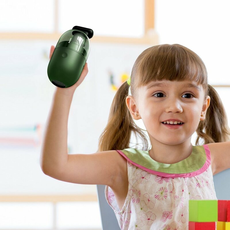 Mini Aspirator Birou Baseus C2 Cu Cablu De Incarcare Type-C - CRXCQC2-06 - Verde