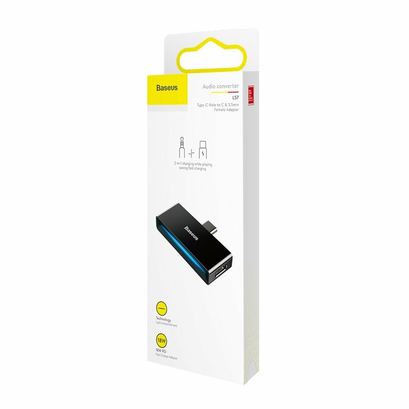 Convertor Audio Baseus L57, Adaptor Type-C La Type-C Si ...