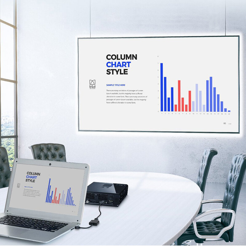 Adaptor HDMI La VGA Cu Micro-USB, AUX Audio 3.5mm Baseus - CAHUB-AH01 - Negru