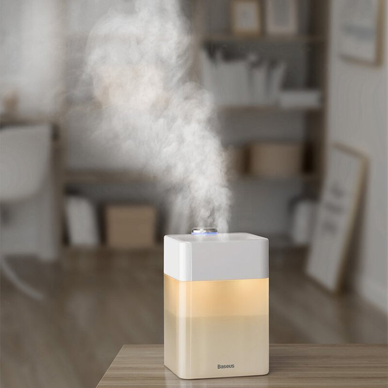 Umidificator Purificator Aer Difuzor Aromaterapie Baseus 1A 3W - DHSG-B02 - Alb