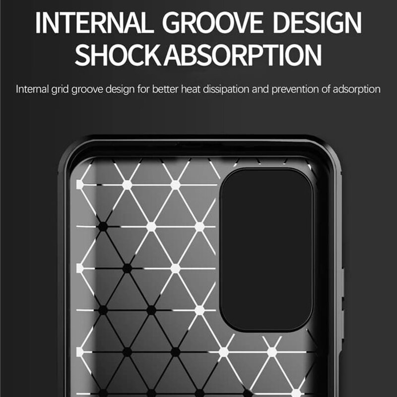 Husa Xiaomi Mi 10T 5G Techsuit Carbon Silicone, negru