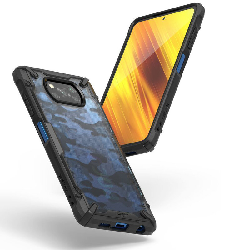 Husa Xiaomi Poco X3 Ringke Fusion X Design - Camo Black