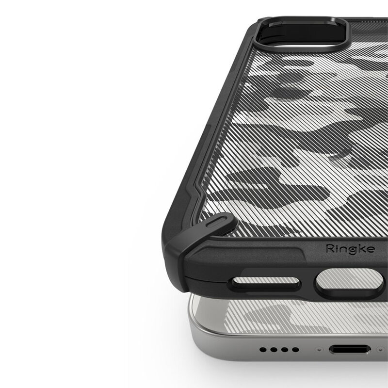 Husa iPhone 12 mini Ringke Fusion X Design - Camo Black