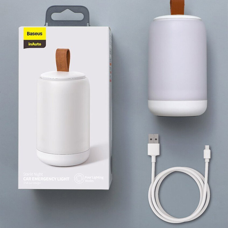 Lampa Auto Wireless Baseus, Cablu De Incarcare Type-C - CRYJD01-A02 - Alb