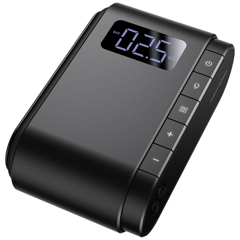 Compresor Auto Baseus, Pompa Electrica, Afisaj LED, Baterie 4000mAh - CRCQB03-01 - Negru