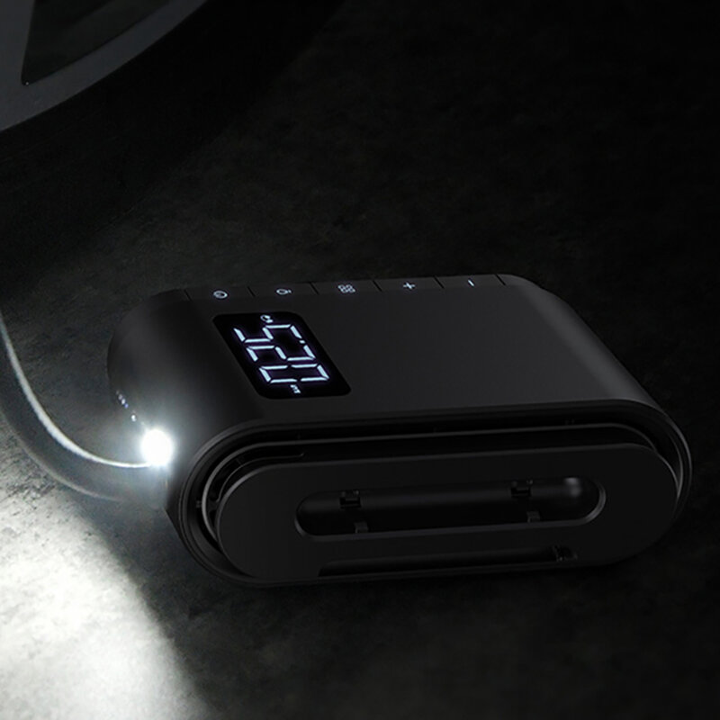 Compresor Auto Baseus, Pompa Electrica, Afisaj LED, Baterie 4000mAh - CRCQB03-01 - Negru