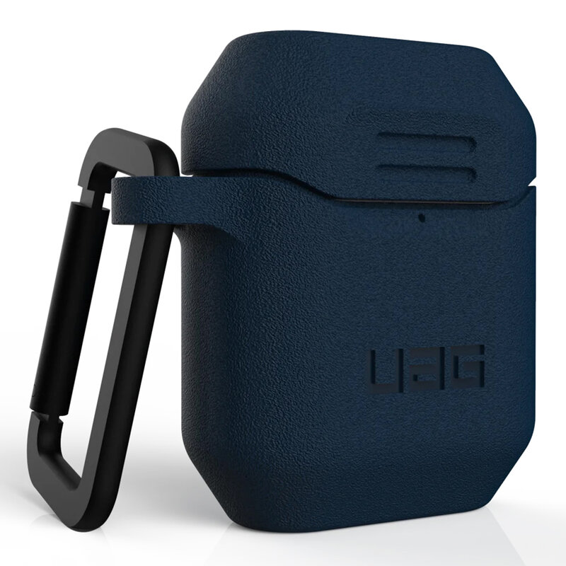 Husa Apple Airpods UAG Standard Issue Cu Holder Metalic Detasabil - Albastru