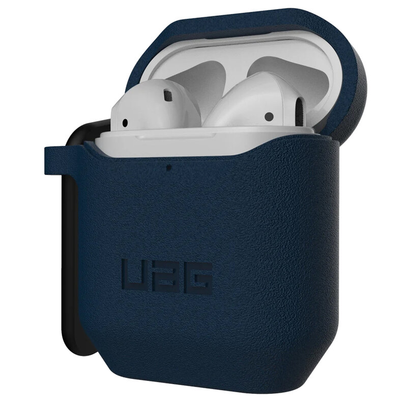 Husa Apple Airpods UAG Standard Issue Cu Holder Metalic Detasabil - Albastru