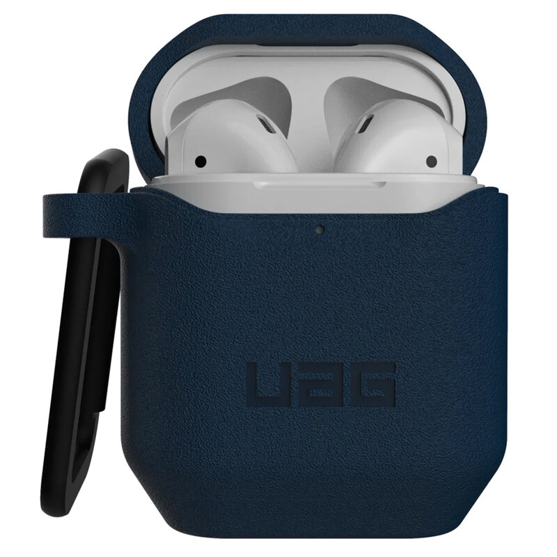 Husa Apple Airpods UAG Standard Issue Cu Holder Metalic Detasabil - Albastru