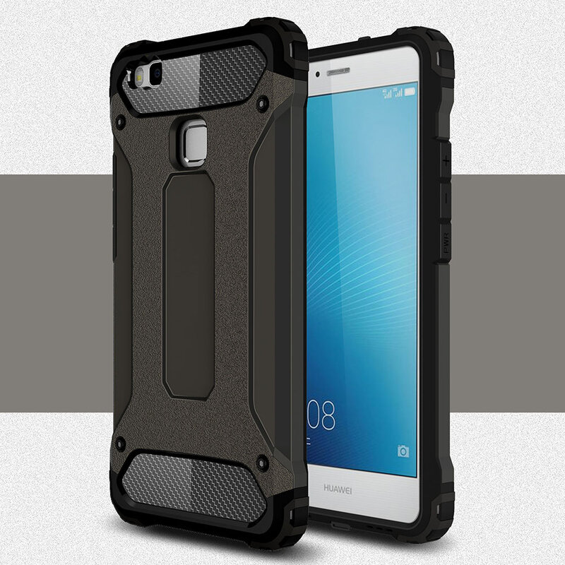 Husa Huawei P9 Lite / G9 Lite Techsuit Hybrid Armor, negru