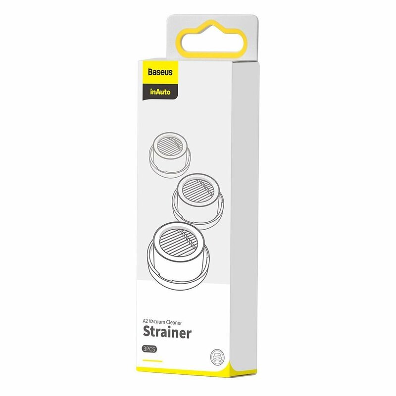 [Pachet 3x] Rezerve Aspirator Auto Baseus A2, Filtru Hepa - CRXCQA2-A01 - Negru