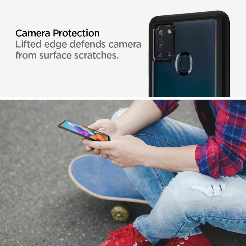 Husa Samsung Galaxy A21s Spigen Ultra Hybrid - Matte Black