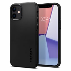 Husa iPhone 12 mini Spigen Thin Fit - Black