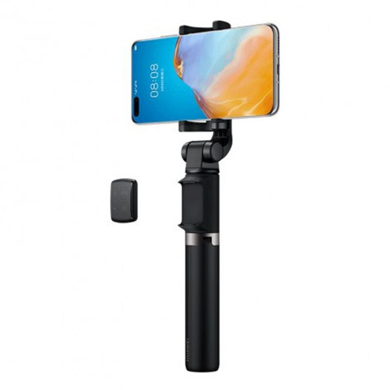Suport Selfie Stick Huawei Original, Tripod Cu Telecomanda - CF15-Pro - Negru