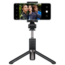 Suport Selfie Stick Huawei Original, Tripod Cu Telecomanda - CF15-Pro - Negru