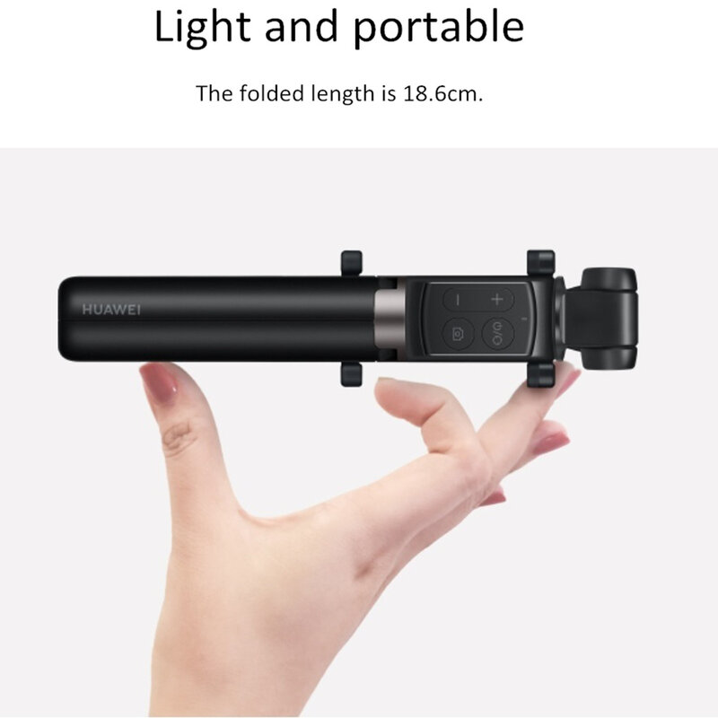 Suport Selfie Stick Huawei Original, Tripod Cu Telecomanda - CF15-Pro - Negru
