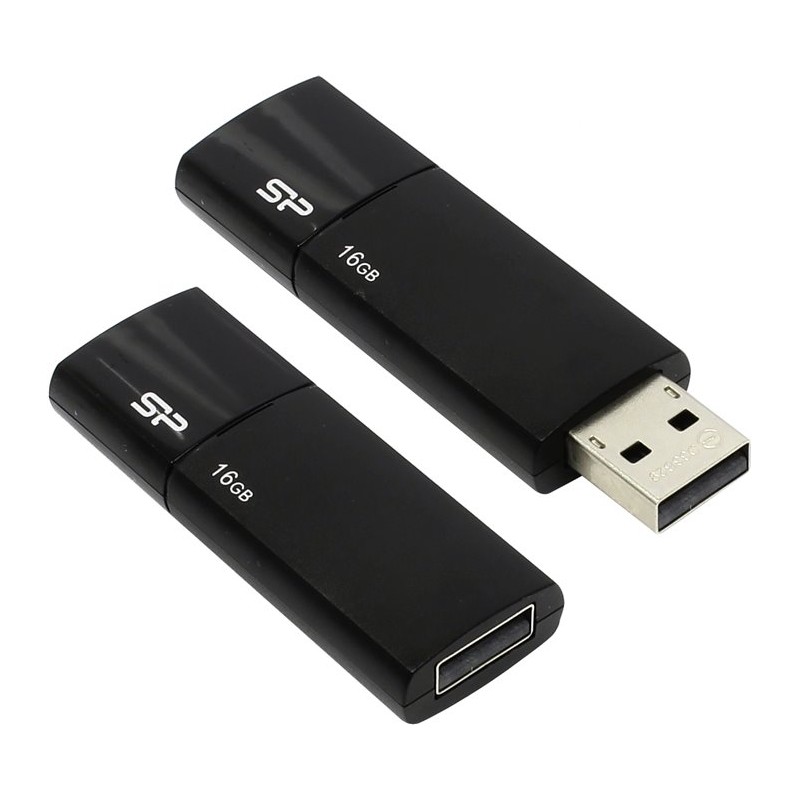 Stick USB 2.0 16 GB Silicon Power Ultima U05 - Black