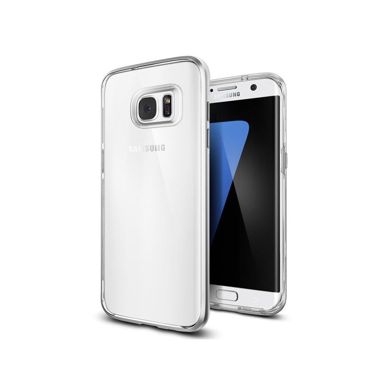 Bumper Spigen Samsung Galaxy S7 Edge G935 Neo Hybrid Crystal - Silver