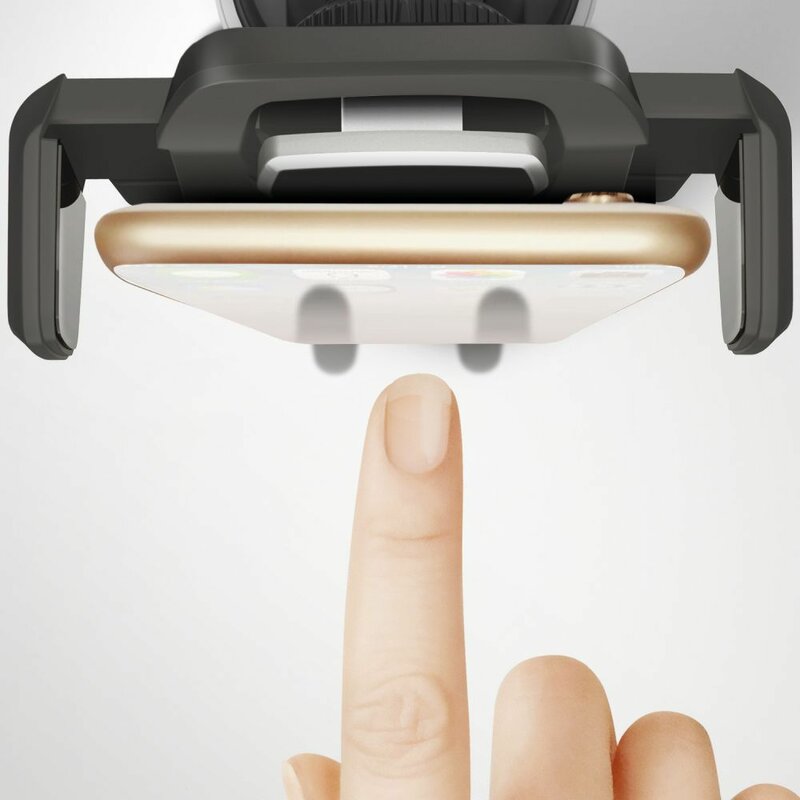 Suport Auto Telefon Tech Protect Dash, Telescopic, Prindere Parbriz, Bord - Negru