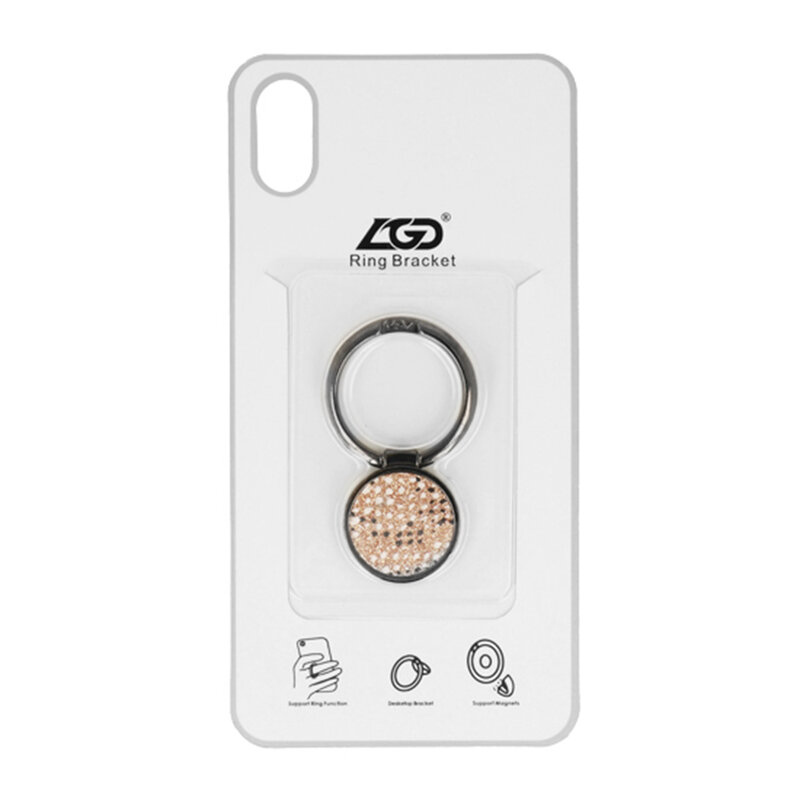 Suport iRing LGD Snake Universal Cu Adeziv 3M Pentru Telefon - Auriu