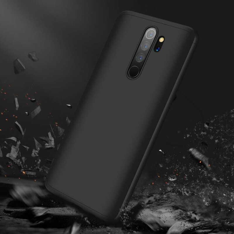 [Pachet 360°] Husa + Folie Xiaomi Redmi Note 8 Pro GKK Original - Negru