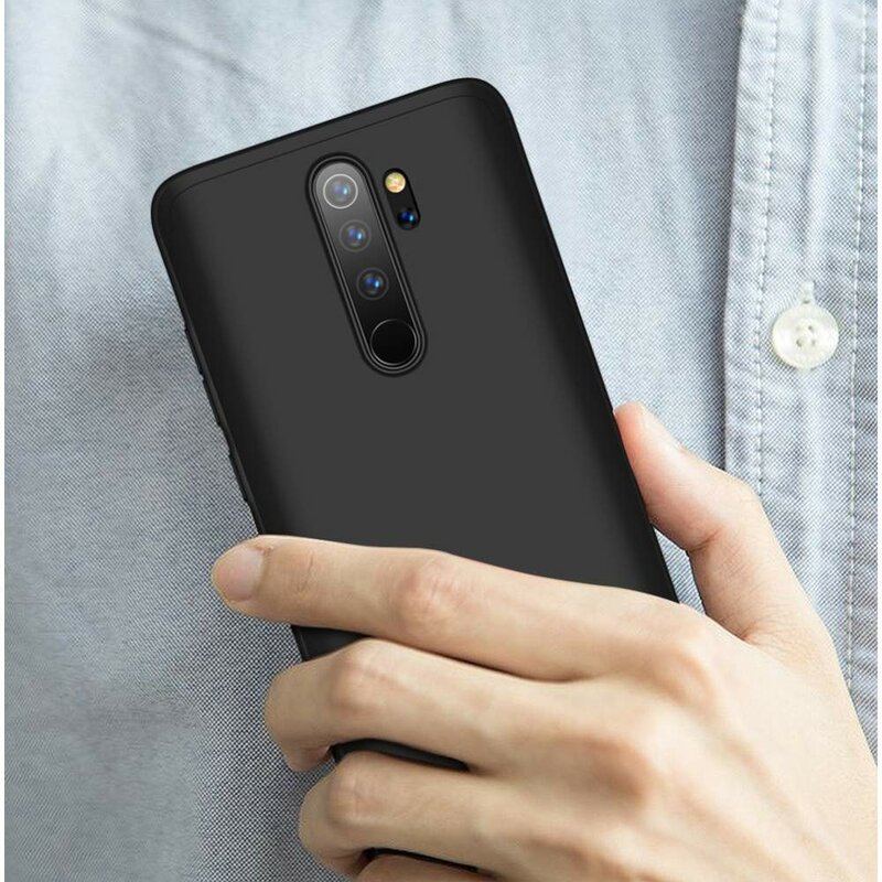 [Pachet 360°] Husa + Folie Xiaomi Redmi Note 8 Pro GKK Original - Negru