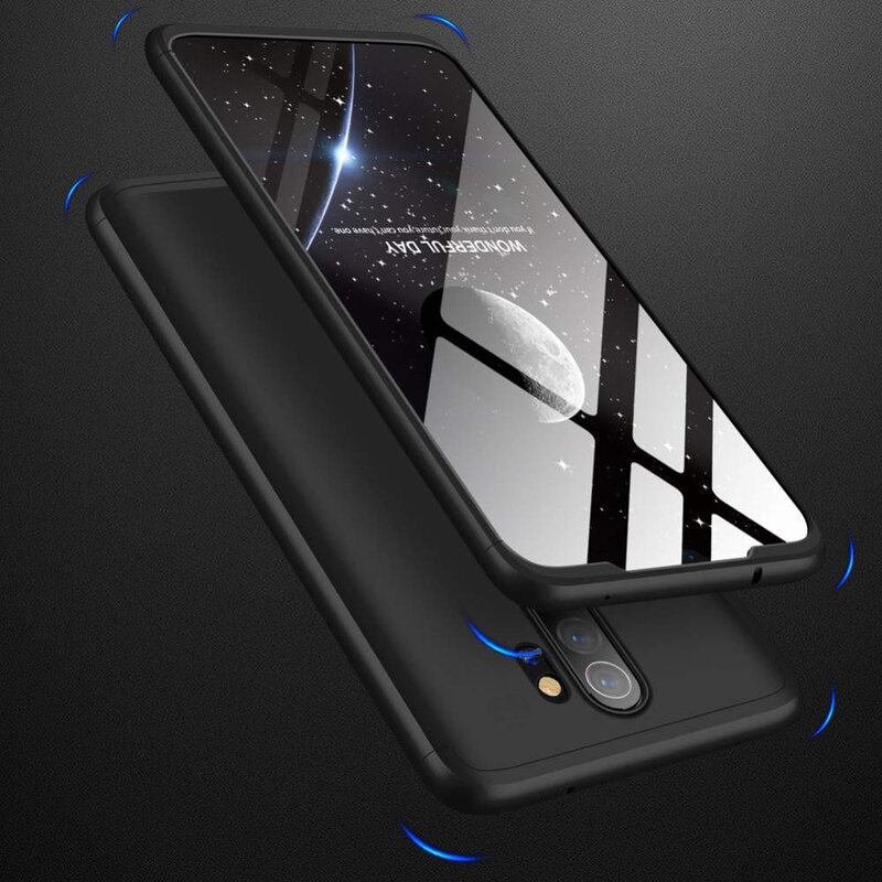 [Pachet 360°] Husa + Folie Xiaomi Redmi Note 8 Pro GKK Original - Negru