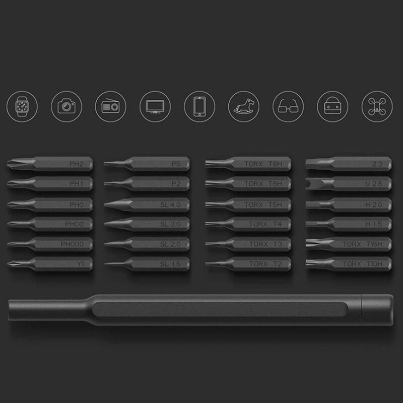 Set Surubelnite De Precizie Xiaomi Si Wiha, 24 Capete Interschimbabile - Gri