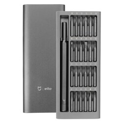 Set Surubelnite De Precizie Xiaomi Si Wiha, 24 Capete Interschimbabile - Gri