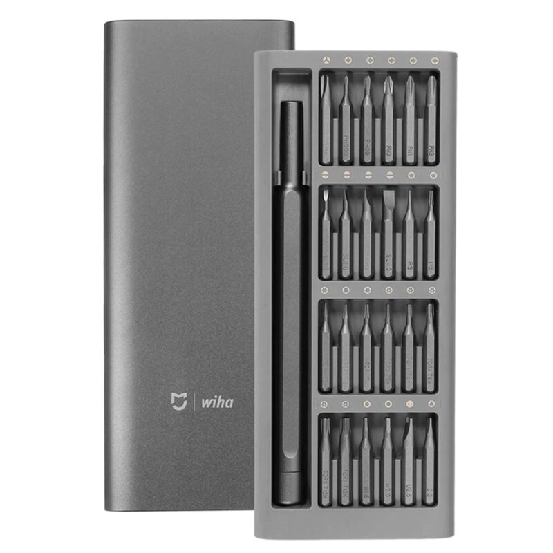 Set Surubelnite De Precizie Xiaomi Si Wiha, 24 Capete Interschimbabile - Gri