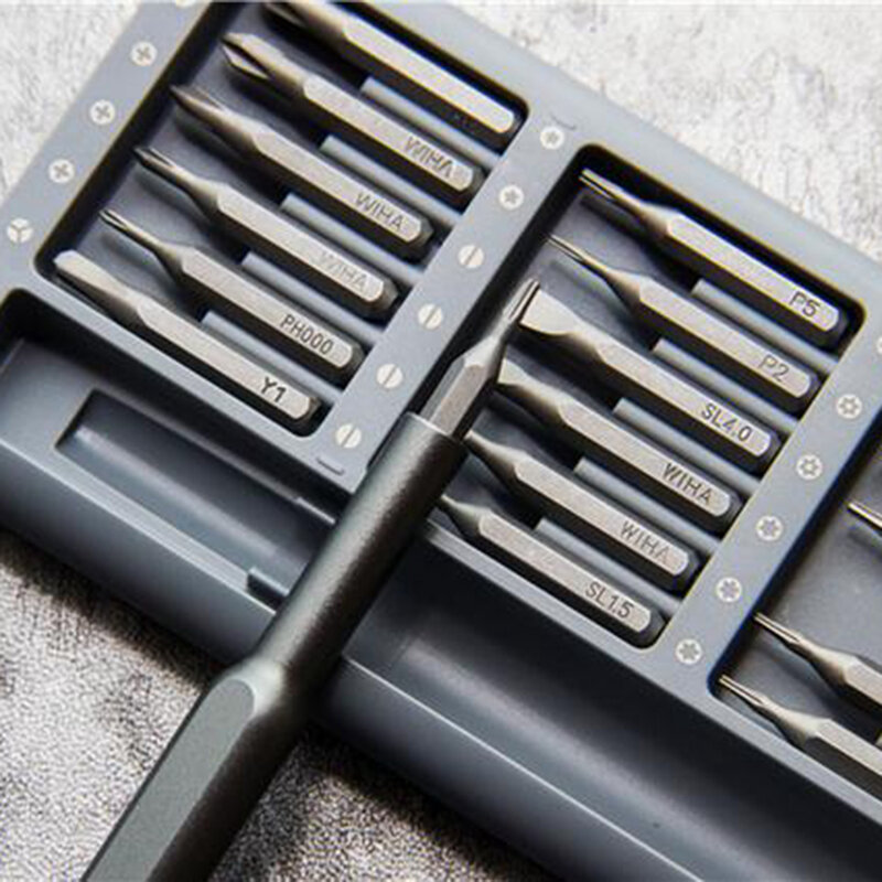 Set Surubelnite De Precizie Xiaomi Si Wiha, 24 Capete Interschimbabile - Gri