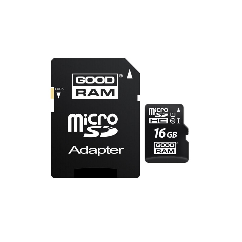 Card de memorie GOODRAM Micro SDHC M1A0/M1AA 16 GB UHS-I + Adaptor SD