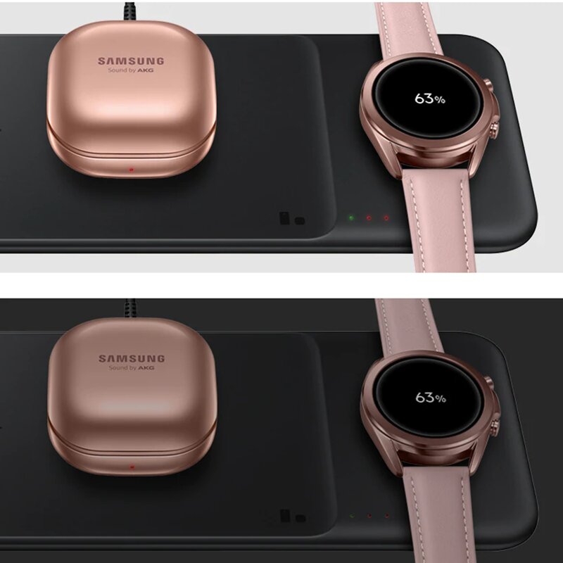 Incarcator Wireless Original Samsung 3in1, 9W, 2.77A - EP-P6300TBEGEU - Negru