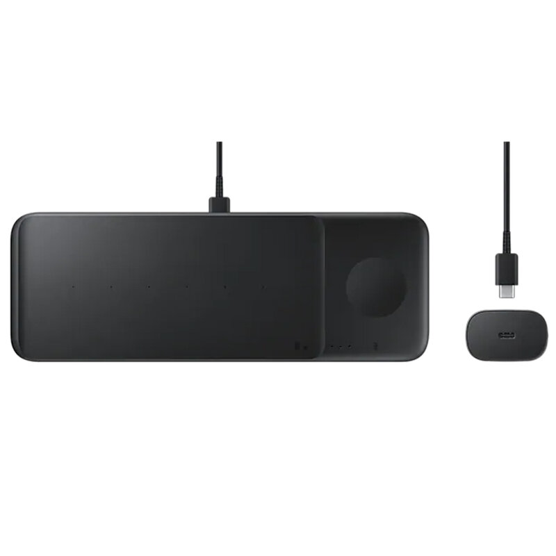 Incarcator Wireless Original Samsung 3in1, 9W, 2.77A - EP-P6300TBEGEU - Negru