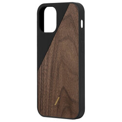 Husa iPhone 12 Pro Native Union Clic Wooden Din Lemn De Nuc - Negru