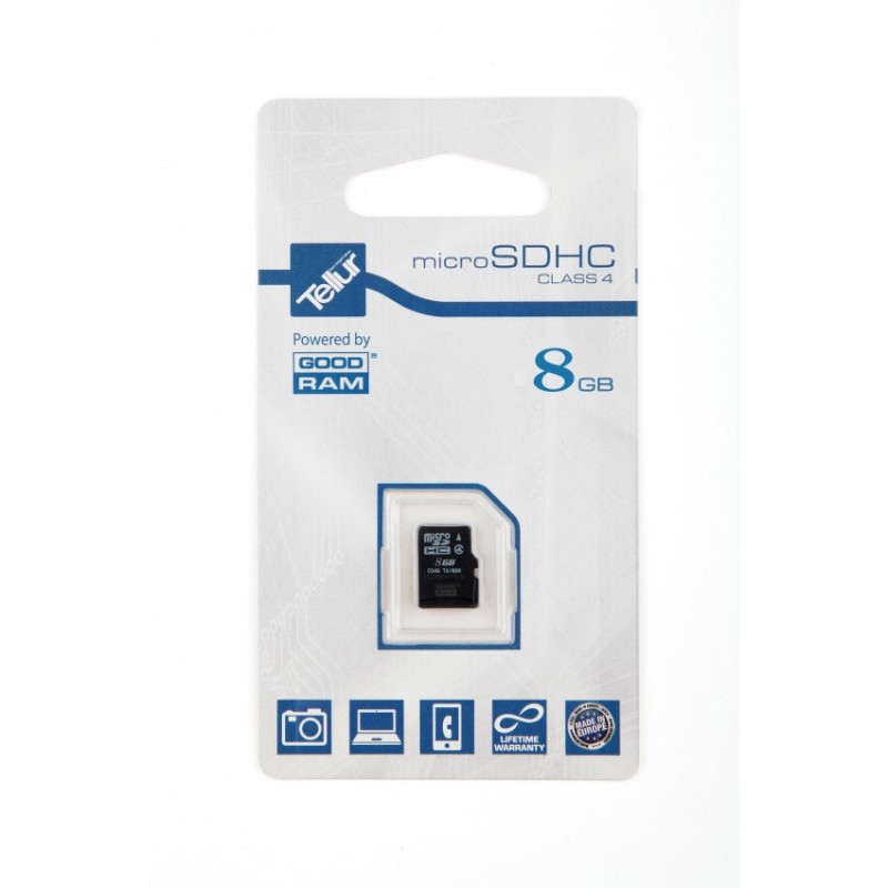 Card de memorie Tellur Micro SDHC Class 4 - 8 GB