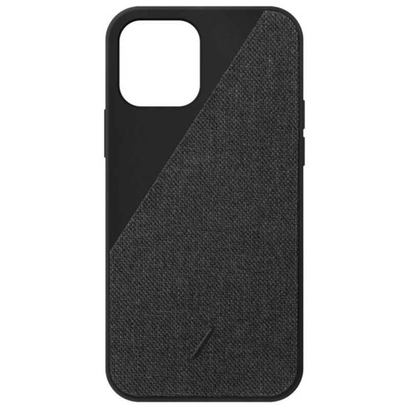Husa iPhone 12 Native Union Clic Canvas Din Material Textil - Negru