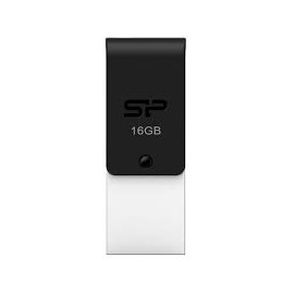 Stick USB 2.0 , Micro-USB 16 GB Silicon Power Mobile X21 - Black