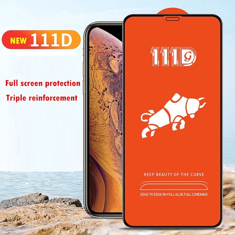 Folie Sticla iPhone 7 Mobster 111D Full Glue Full Cover 9H - Negru