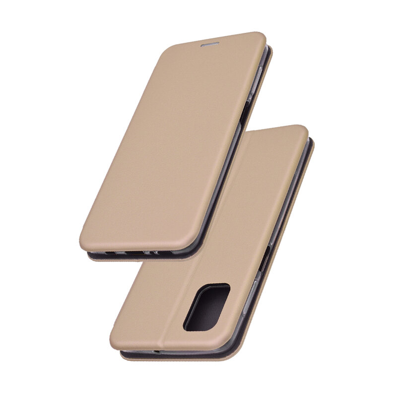 Husa Samsung Galaxy M51 Flip Magnet Book Type - Gold
