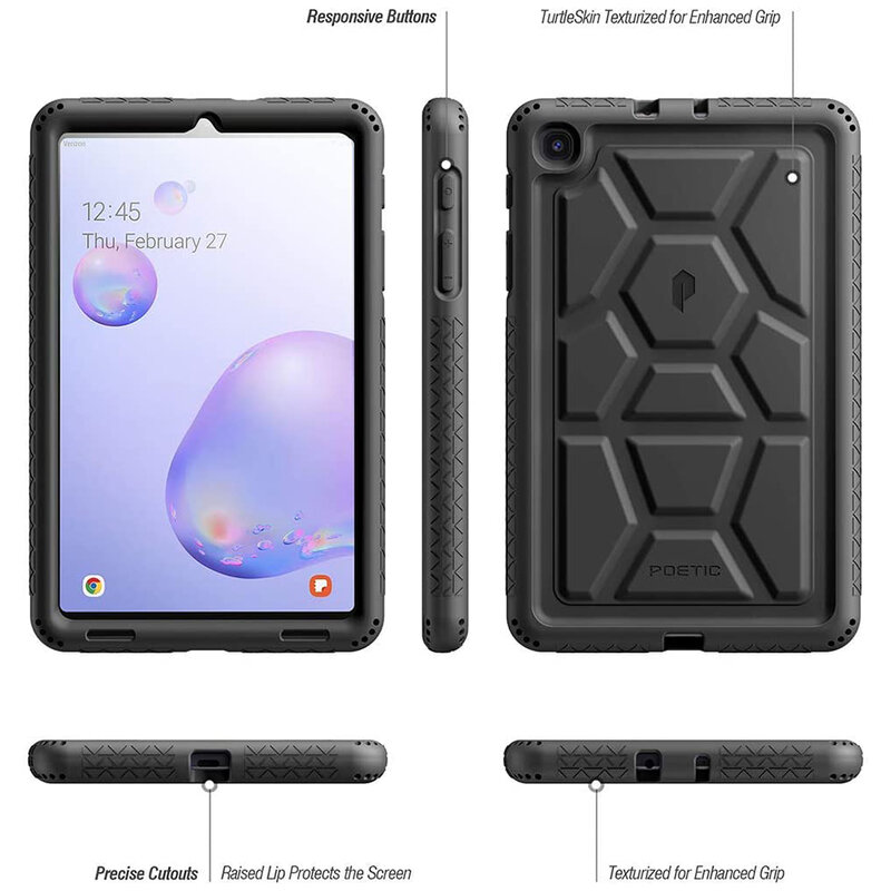 Husa Samsung Galaxy Tab A 8.4 2020 T307 Poetic TurtleSkin - Negru