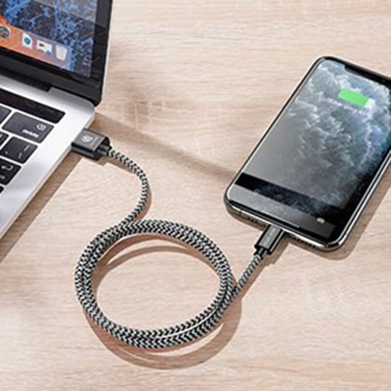 [Pachet 5x] Cablu De Date Dux Ducis K-one Lightning 2A, 1m, 2m, 3m - Negru